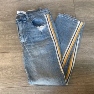 Pistola Denim with Yellow and White Stripes
